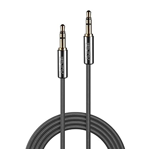 LINDY Cromo Line Audio Cable Stereo 3.5mm-3.5mm M-M 0.5m anthrazit