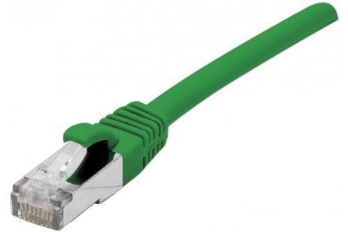 Cordon RJ45 catégorie 6 F/UTP LSOH snagless vert - 0,3 m