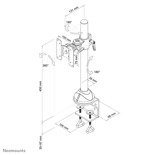 NEOMOUNTS FPMA-D965 Support décran à fixer 10-30p