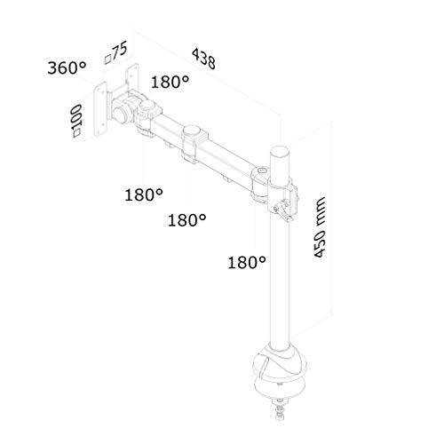 NEOMOUNTS FPMA-D960G Support décran à fixer 10-30p