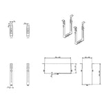 DATAFLEX Support UC Horizontal/Vertical réglable - Alu 32182