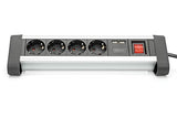 Digitus Bloc 4 prises de bureau avec 2 raccords USB