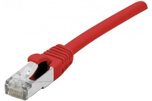 Cordon RJ45 catégorie 6 F/UTP LSOH snagless rouge - 1 m