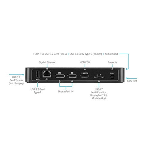 TARGUS Station d accueil USB-C Multi-Fonction via DisplayPort et HDMI -85W -Noir