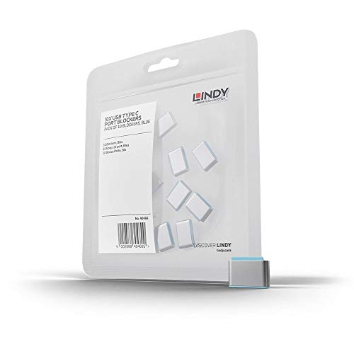 LINDY USB Type C Port Blockers Pack of 10 White