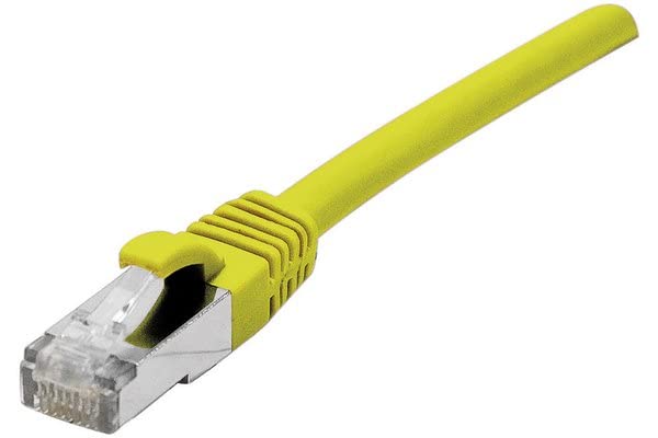 Cordon RJ45 catégorie 6A F/UTP LSOH snagless jaune - 20 m
