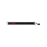 Multiprise rackable 19   12 prises C13 / cordon C14 avec inter + protection