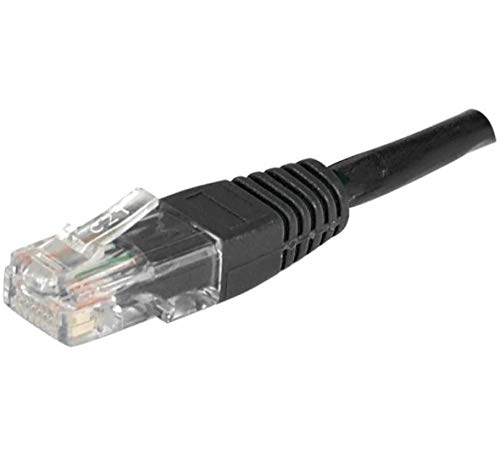Cordon RJ45 catégorie 6 U/UTP noir CCA- 1 m