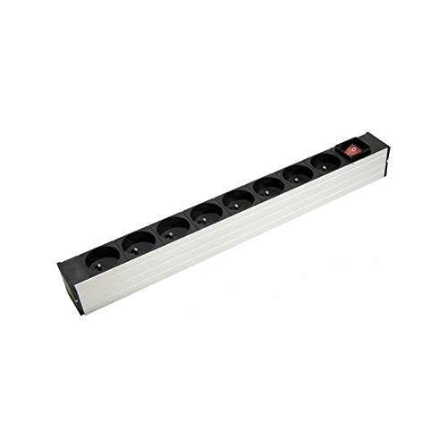 Multiprise rackable 19" 8 prises avec interrupteur et voyant