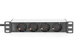 Digitus DN-95418 unité de distribution d'énergie 4 sortie(s) CA 0U/1U Noir