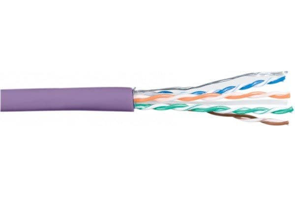 DEXLAN câble monobrin U/UTP CAT6 violet LS0H RPC Dca - 305 m