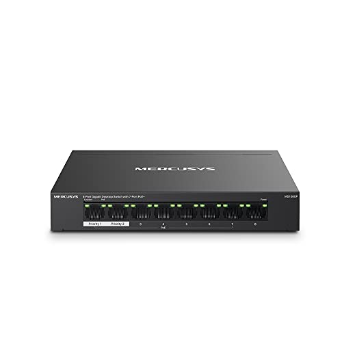 TP-LINK 8-Port Gigabit Desktop Switch with 7-Port PoE+ PORT 7x Gigabit PoE+ Ports 1x Gigabit Non-PoE Ports