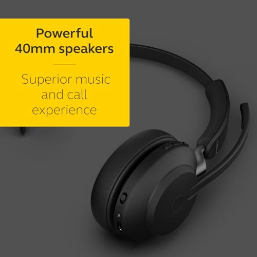 Jabra Evolve2 65, MS Mono Casque Sans fil Arceau Bureau/Centre d'appels USB Type-A Bluetooth Noir