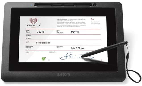 WACOM Tablette de signature avec écran LCD à stylet-  USB - (Sans logiciel)