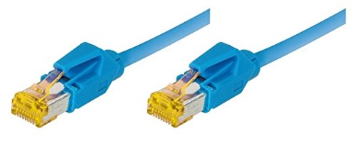 Cordon RJ45 sur câble catégorie 7 S/FTP LSOH snagless bleu - 0,3 m