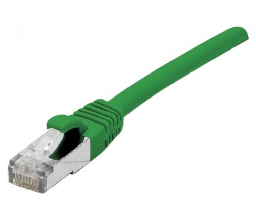 Cordon RJ45 catégorie 6A S/FTP LSOH snagless vert - 1,5 m