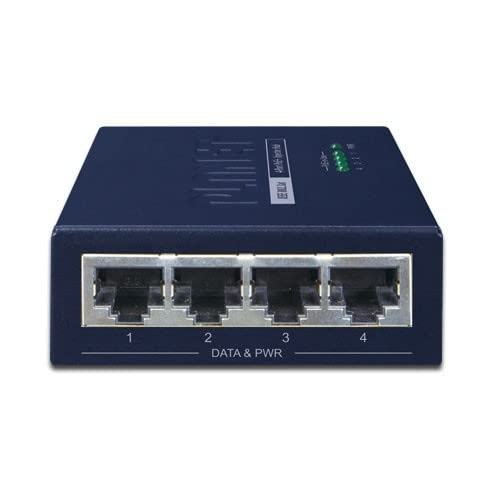 PLANET HPOE-460 Connexion Ethernet, supportant l'alimentation via ce port (PoE) Bleu