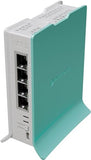 Mikrotik hAP routeur sans fil Gigabit Ethernet Monobande (2,4 GHz) Vert, Blanc