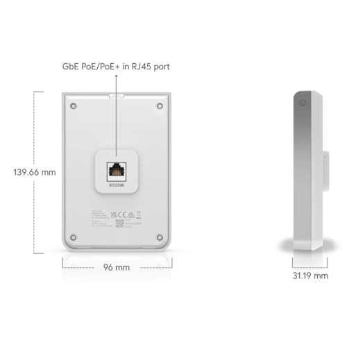 Point d'Accès UBIQUITI Unifi 6 In-Wall Blanc