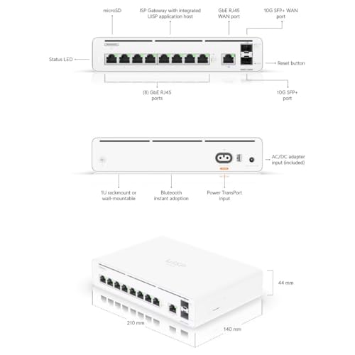 Ubiquiti UISP-CONSOLE Networks UISP Console entrée et régulateur 10, 100, 1000 Mbit/s