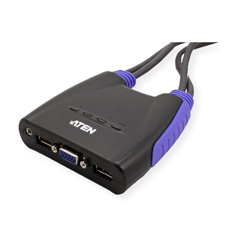 ATEN 4-Port USB VGA/Audio Cable KVM Switch