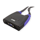 Aten CS64US Mini KVM  4 UC VGA/USB + Audio câbles intégrés