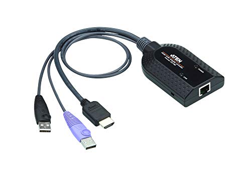 ATEN KA7188-AX câble kvm Noir, Métallique, Violet