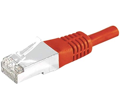 Cordon RJ45 catégorie 6A S/FTP rouge - 3 m