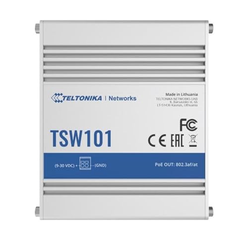 TELTONIKA NETWORKS TSW101 Automotive PoE+ Gigabit ethernet switch