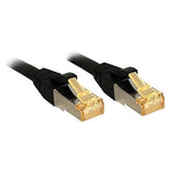 LINDY Cat.7 rawcable S/FTP PIMF LSOH black 0.3m