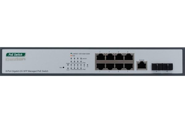 DEXLAN Switch Niv.2 8P Gigabit PoE+ 140W & 2 SFP