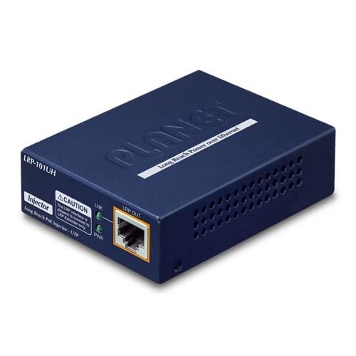 PLANET LRP-101U-KIT prolongateur réseau Émetteur et récepteur réseau Bleu 10, 100 Mbit/s