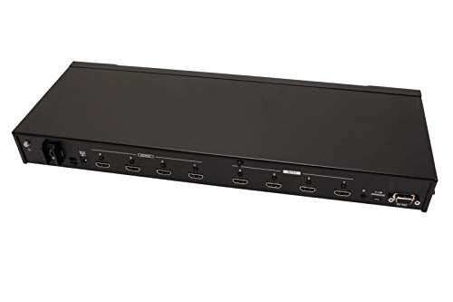 Commutateur matriciel HDMI 4K 4x4 - Commutateur de matrice AV - 10,2 Gbit/s - 340 MHz - 4096 x 2160 pixels - Noir - Métal