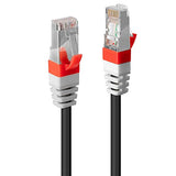 LINDY S/FTP Cat.6A Cable Black 0.5m LOSH incl. Testprotocol