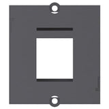 BACHMANN Plastron vide 1 embase keystone (RJ45, USB, HDMI)