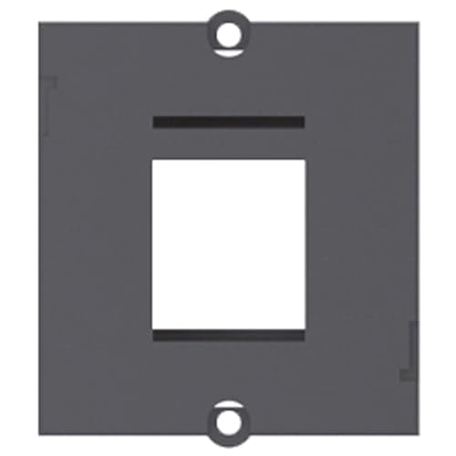 BACHMANN Plastron vide 1 embase keystone (RJ45, USB, HDMI)