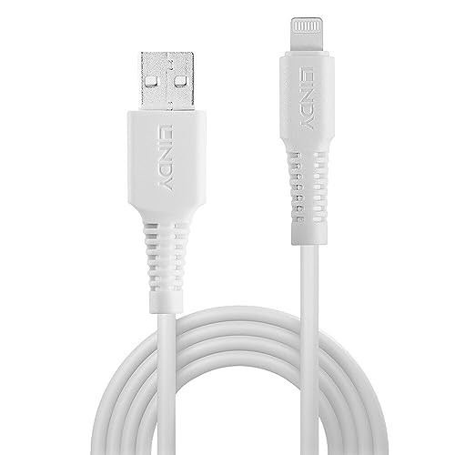 LINDY USB to Lightning Cable White 2m Apple MFi Licensed product