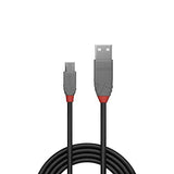 LINDY Câble USB 2.0 type A vers Micro-B Anthra Line 0.2m