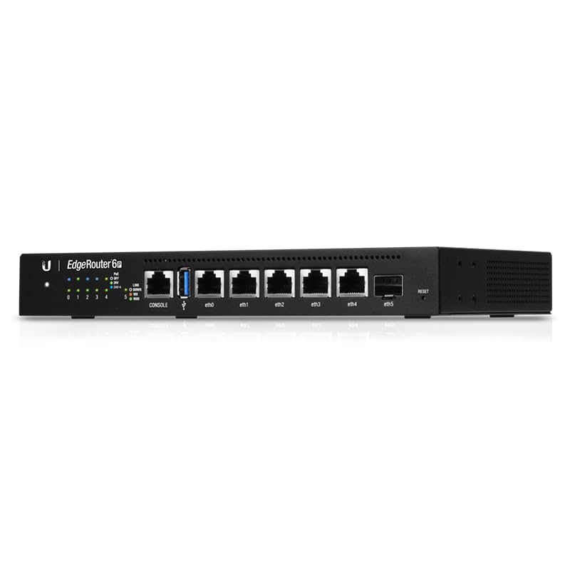 Ubiquiti ER-6P Networks EdgeRouter 6P Routeur connecté Gigabit Ethernet Noir