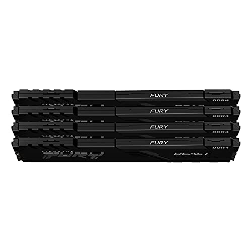 KINGSTON 64Go 3600MHz DDR4 CL18 DIMM Kit of 4 FURY Beast Black