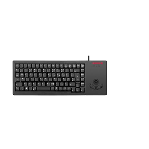 Cherry clavier miniature + trackball azerty usb noir +2 win