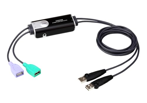 ATEN CS62KM Switch Clavier/souris USB vers 2 ordinateurs