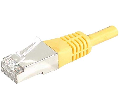 Cordon RJ45 catégorie 6 S/FTP jaune - 2 m