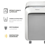 FELLOWES DESTRUCTEUR MICROSHRED LX211 BLANC COUPE MIRCROPARTICULES 230V EU/UK