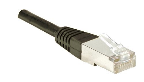 Cordon RJ45 catégorie 6 S/FTP noir - 0,7 m