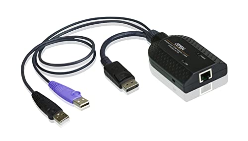 ATEN KA7169-AX câble kvm Noir, Métallique, Violet