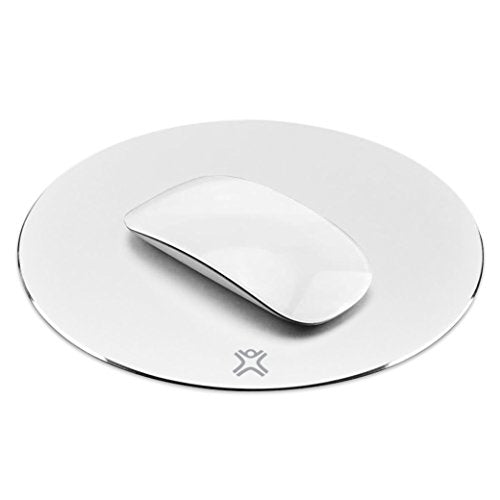 XTREMEMAC Tapis de souris rond en aluminium Gris