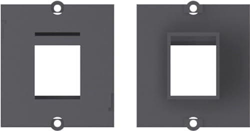 BACHMANN Plastron vide 1 embase keystone (RJ45, USB, HDMI)