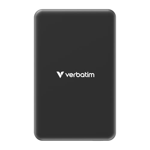 VERBATIM CHARGE N GO ESSENTIALS POWER BANK MAGNETIC WIRELESS 5000MAH BLACK WCF (P)