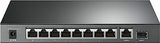 TP-LINK TL-SG1210P SWITCH 9p Gigabit dont 8 PoE+ & 1 SFP 63W